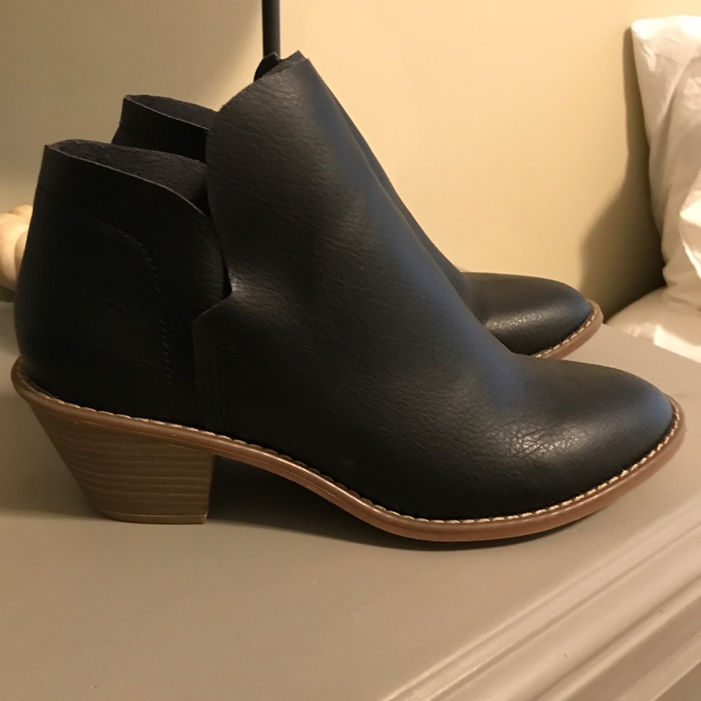Worn Once! Leather boots from Target. Size 8.5